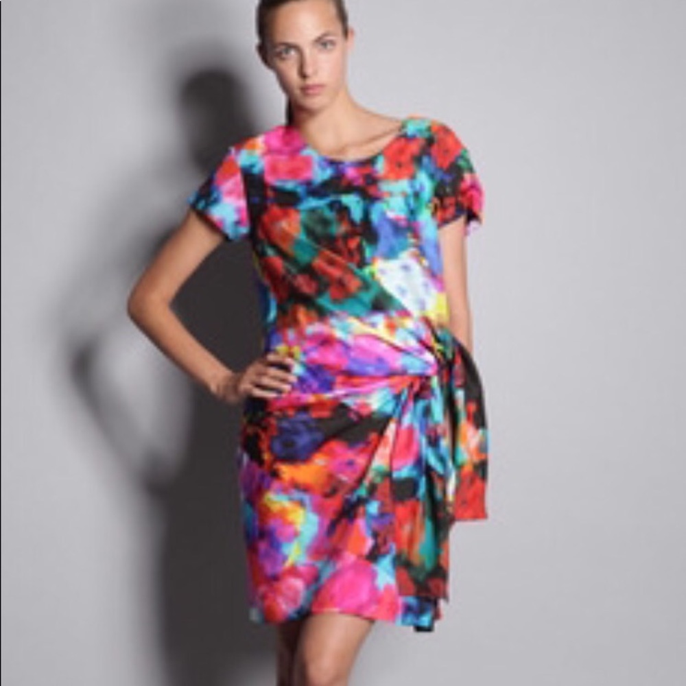 RARE THAKOON SILK WATERCOLOR DRESS MICHELLE OBAMA